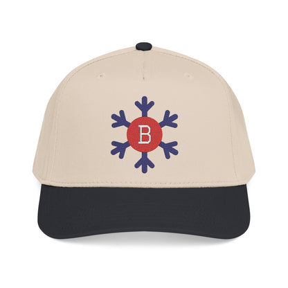 Bixby Spartans Snowflake B Embroidered Ball Cap, Winter Edition