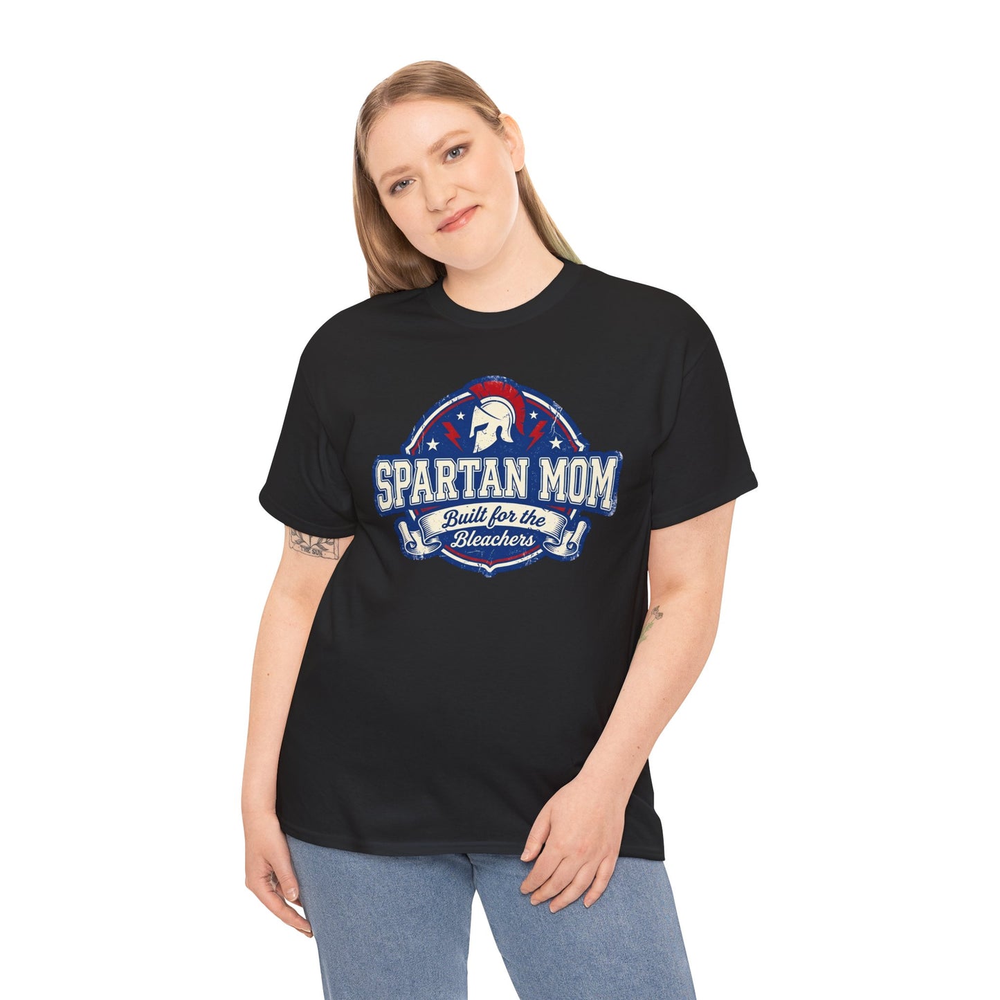 Spartan Mom T-Shirt - Built for the Bleacher, School Spirit Mom Tee