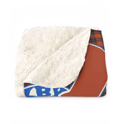 Red Plaid Bixby Spartans Helmet Sherpa Fleece Blanket – Cozy Fall Throw