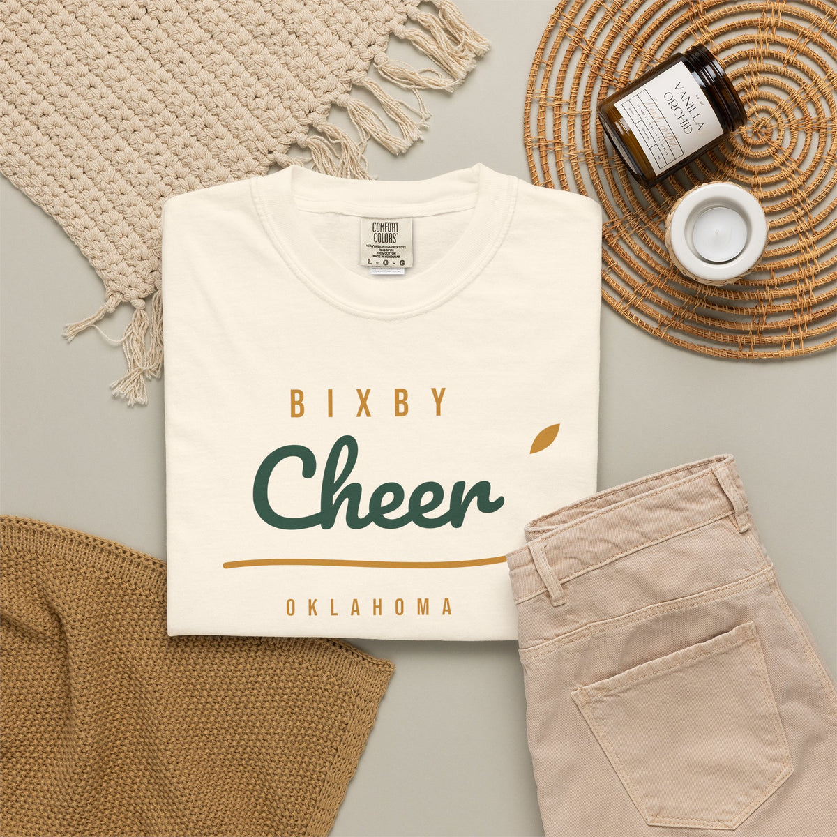 Bixby Cheer Script Tee