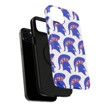 Bixby Spartan Blue Logo Impact Resistant iPhone Case