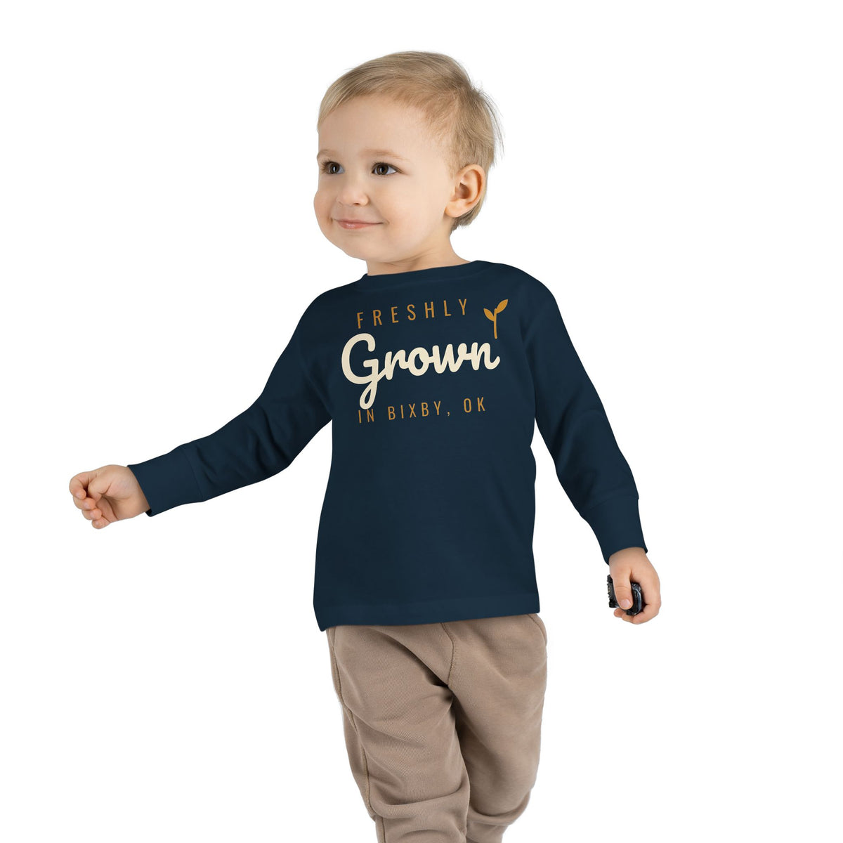 Freshly Grown in Bixby Toddler Long Sleeve Tee