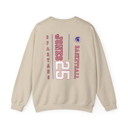 Personalized Boys Bixby Spartan Basketball Crewneck Sweatshirt