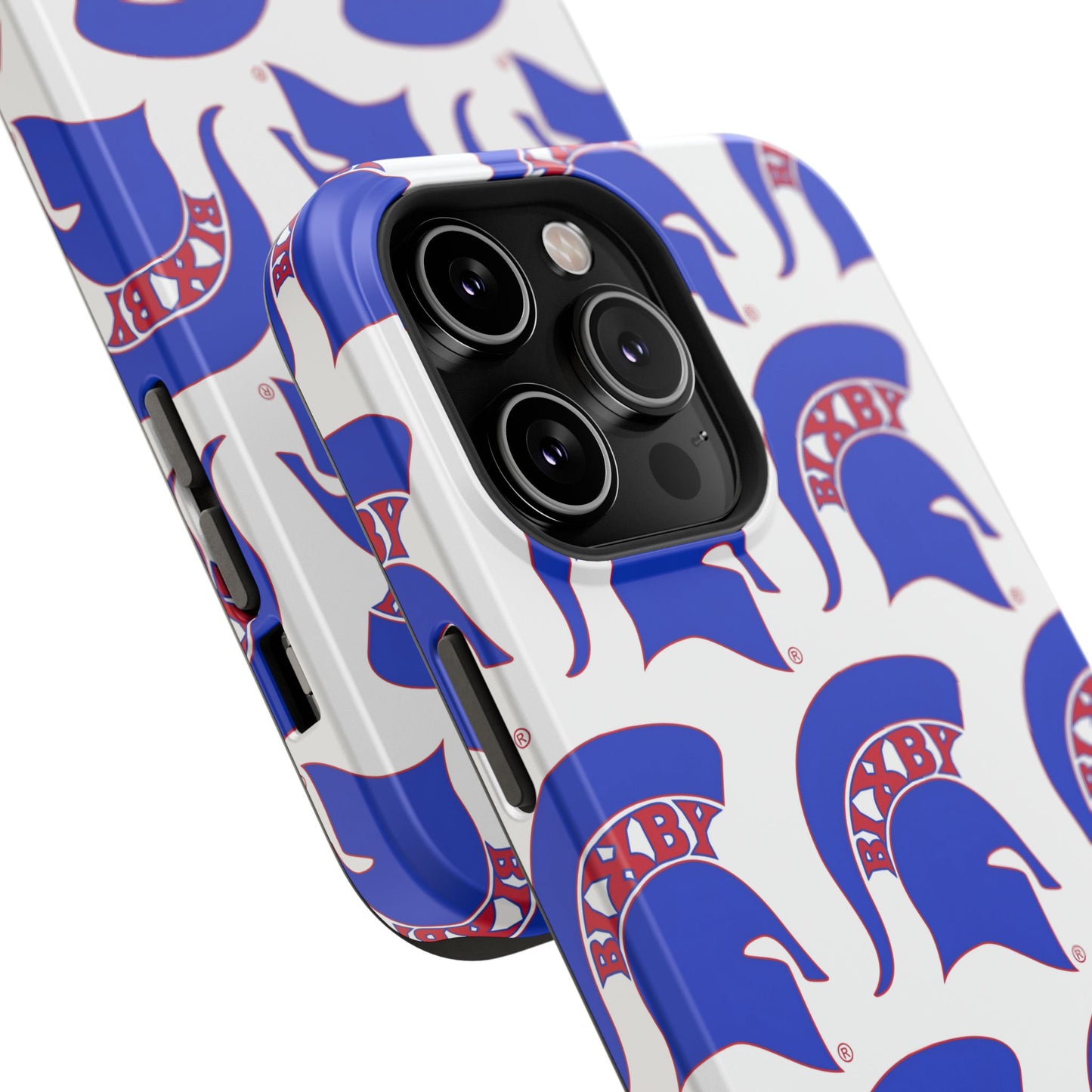 Bixby Spartan Blue Logo Impact Resistant iPhone Case