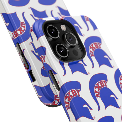 Bixby Spartan Blue Logo Impact Resistant iPhone Case