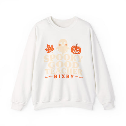 Bixby Spartans Spooky Good Teacher - Halloween Teacher (Bixby) Sweatshirt