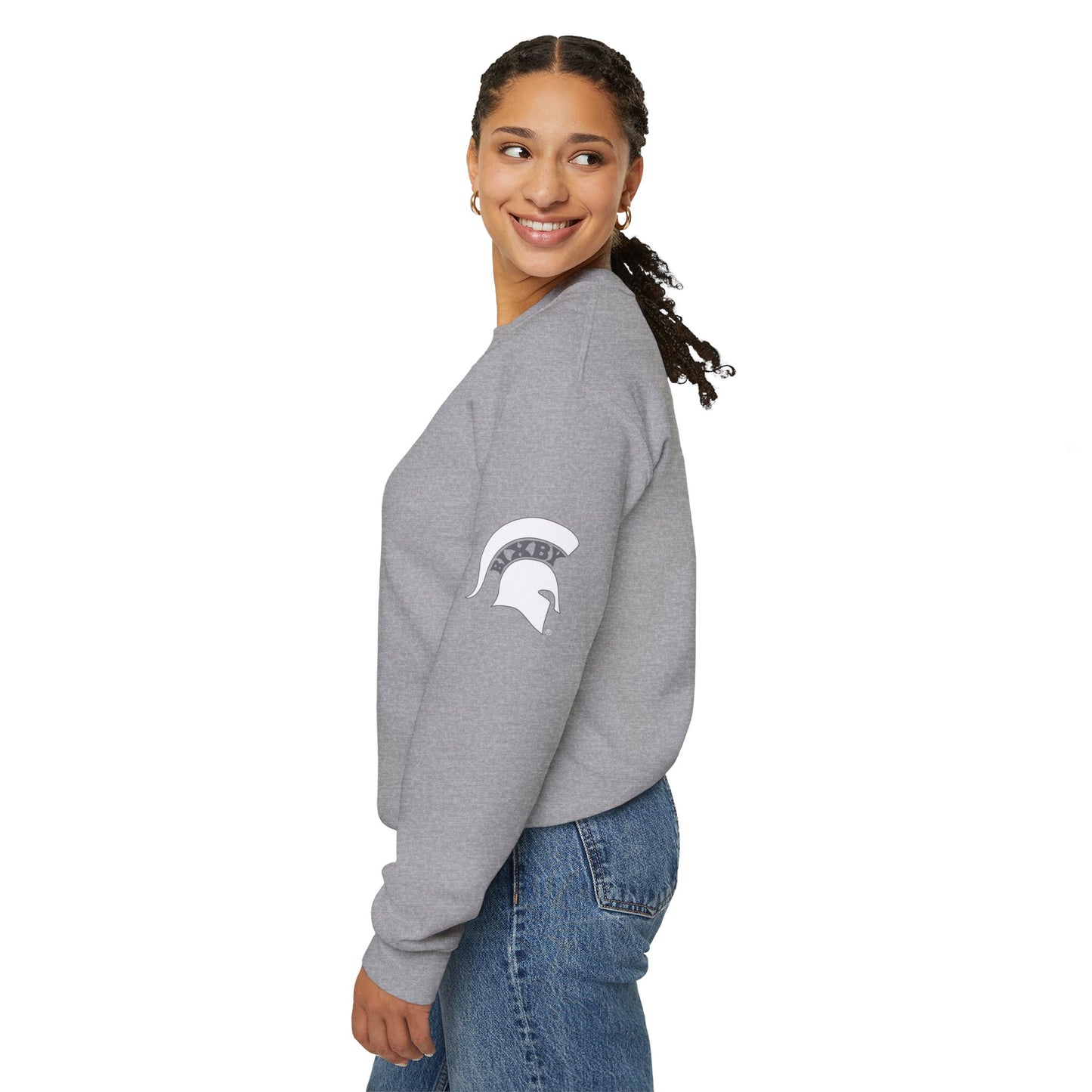 Vintage "B" Sweatshirt with Spartan Sleeve Logo