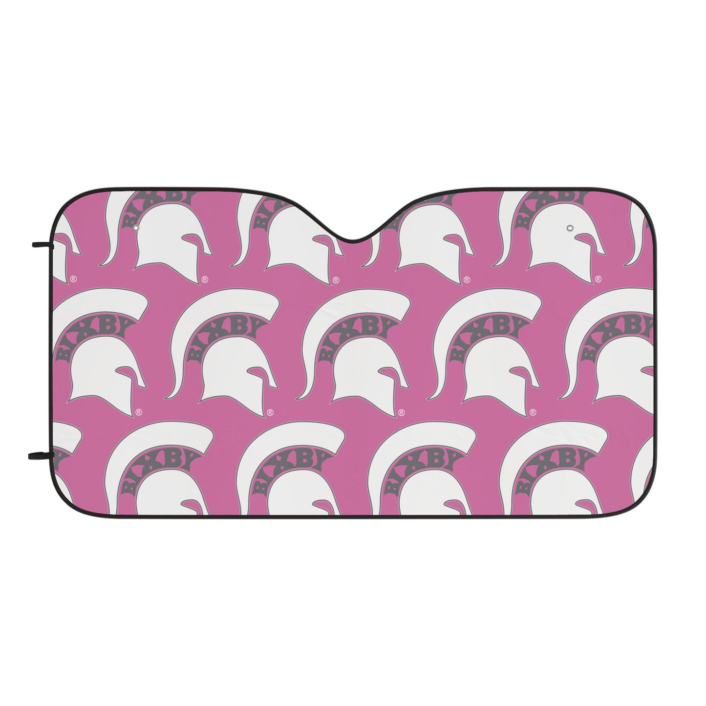 Bixby White Logo Pink Car Sun Shade