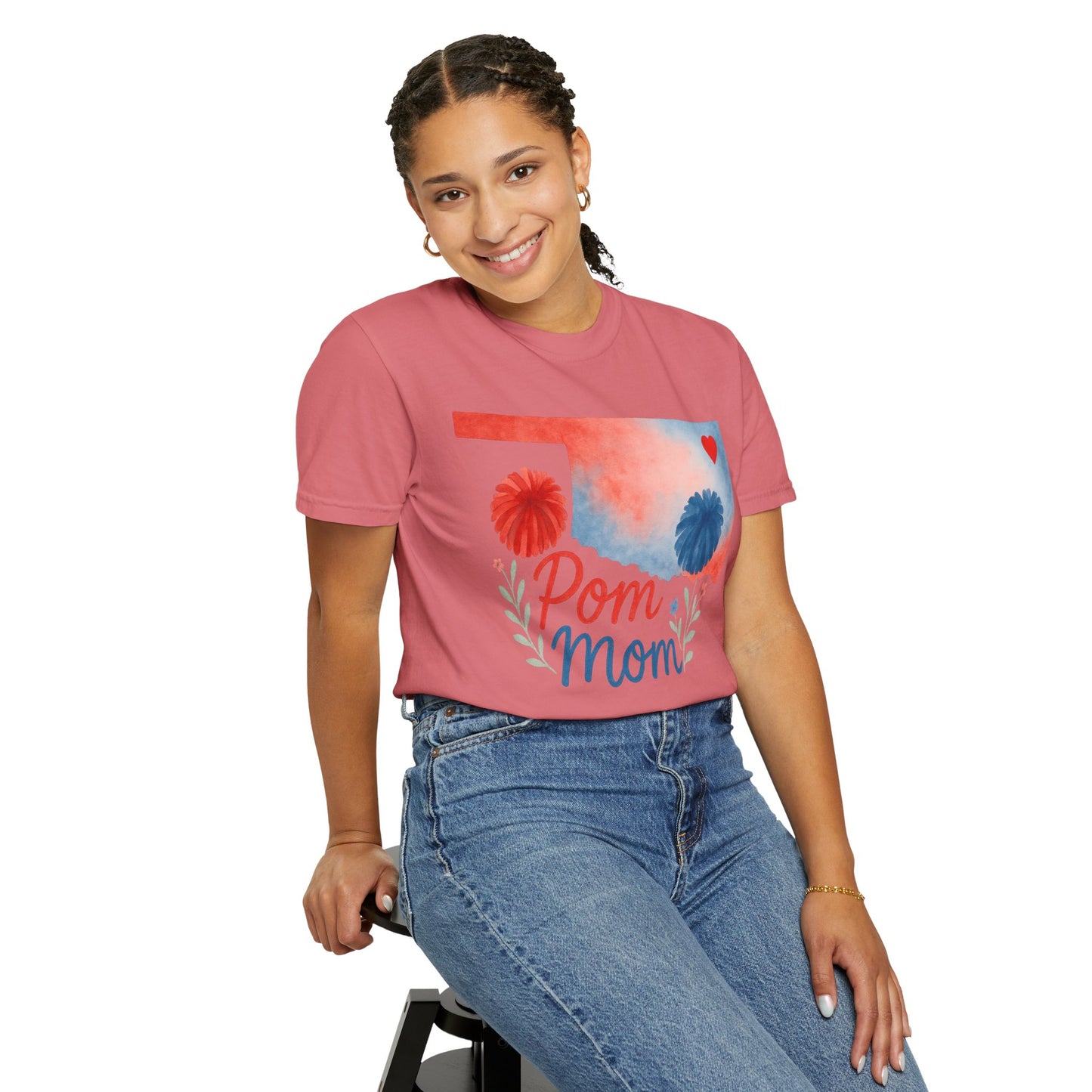 Pom Mom Bixby OK Watercolor Comfort Colors Tee