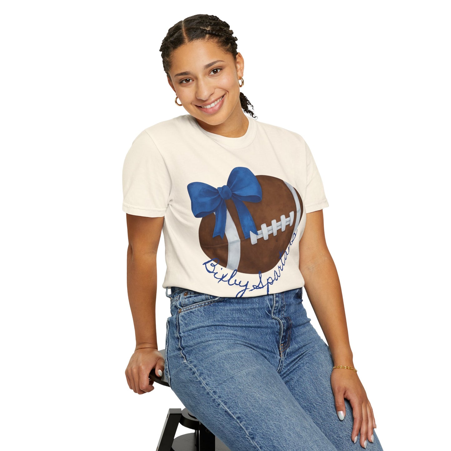 Cheer and Football Comfort Colors Tee