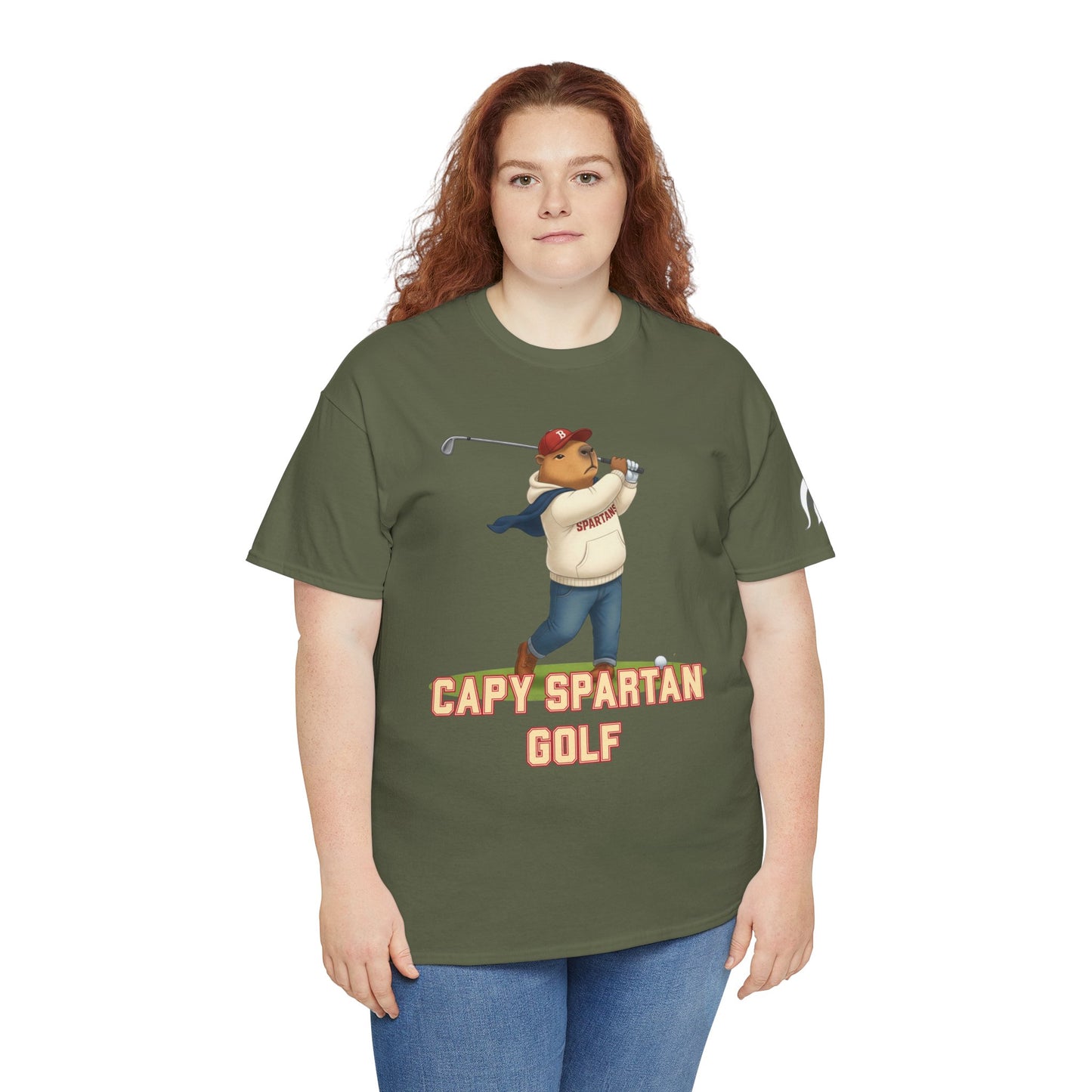 Capy Spartan Golf Gildan Tee
