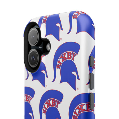 Bixby Spartan Blue Logo Impact Resistant iPhone Case