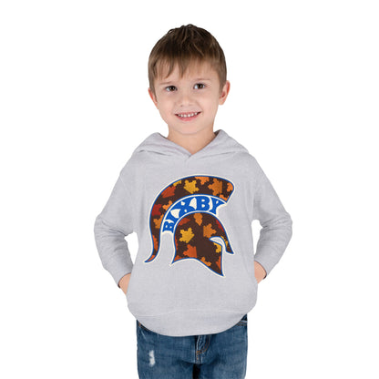 Bixby Spartans Fall Leaves Helmet Toddler Hoodie – Little Spartan Autumn Hoodie