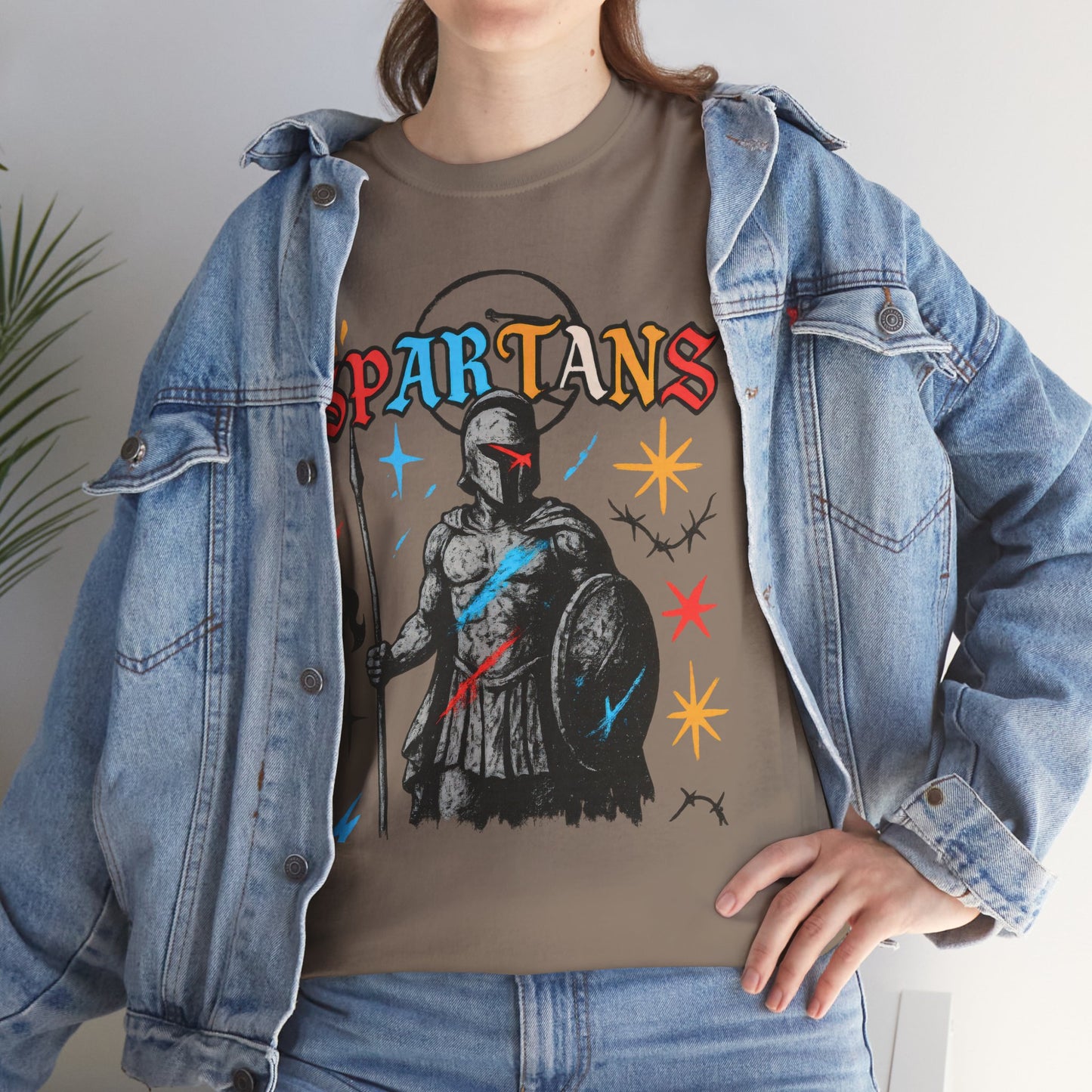 Spartans Graffiti Design Gildan Tee