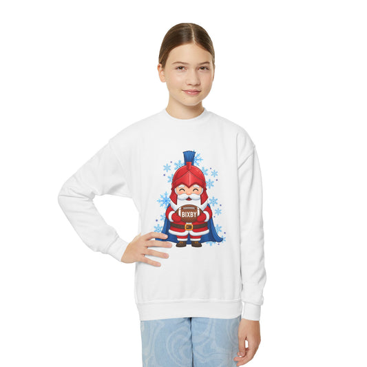 Spartan Football Santa Youth Gildan Sweatshirt