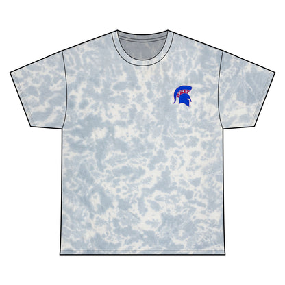 Bixby Spartan Small Blue Logo Tie-Dye Gildan Tee