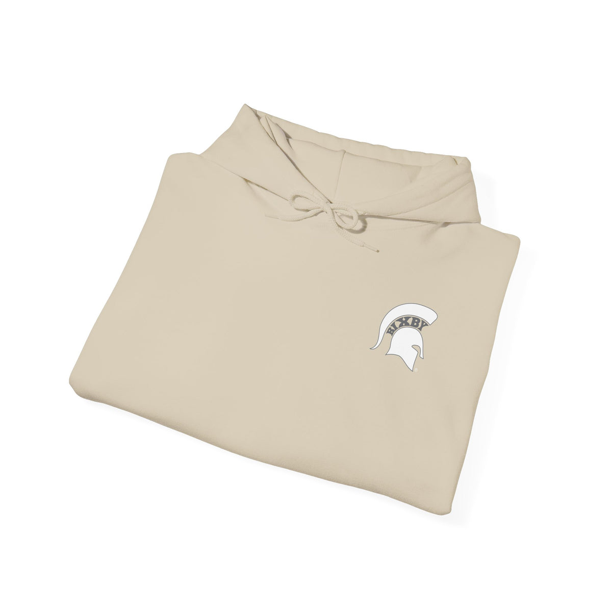 Bixby Spartans OK White Spartan Logo Hoodie