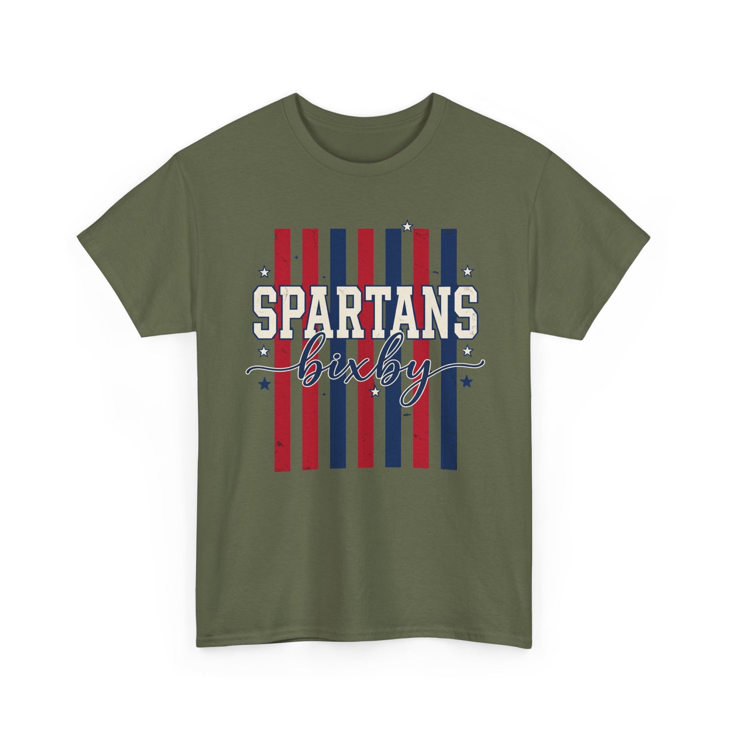 Bixby Spartan Patriotic Gildan Tee