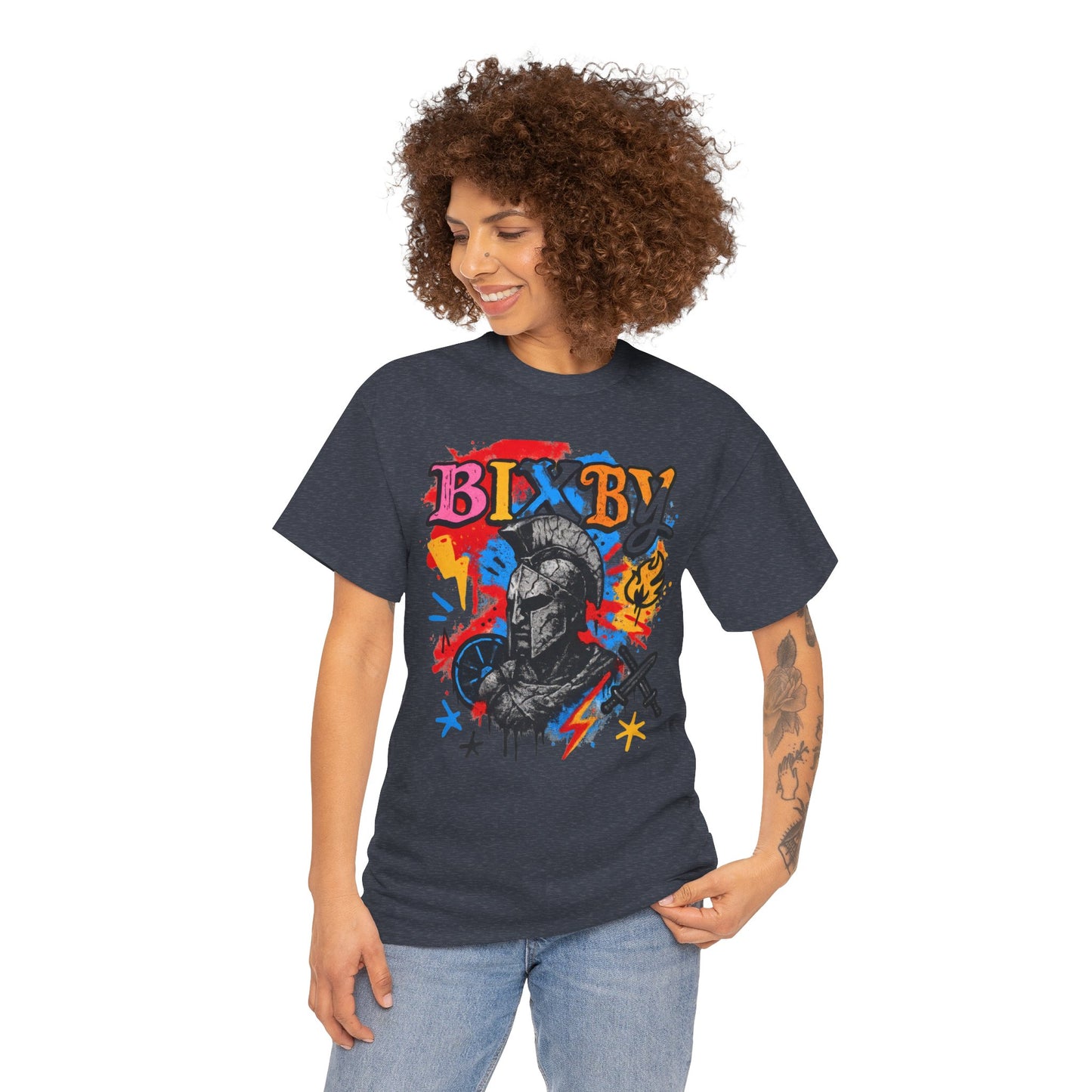 Bixby Spartan Graffiti Chaos Gildan Tee