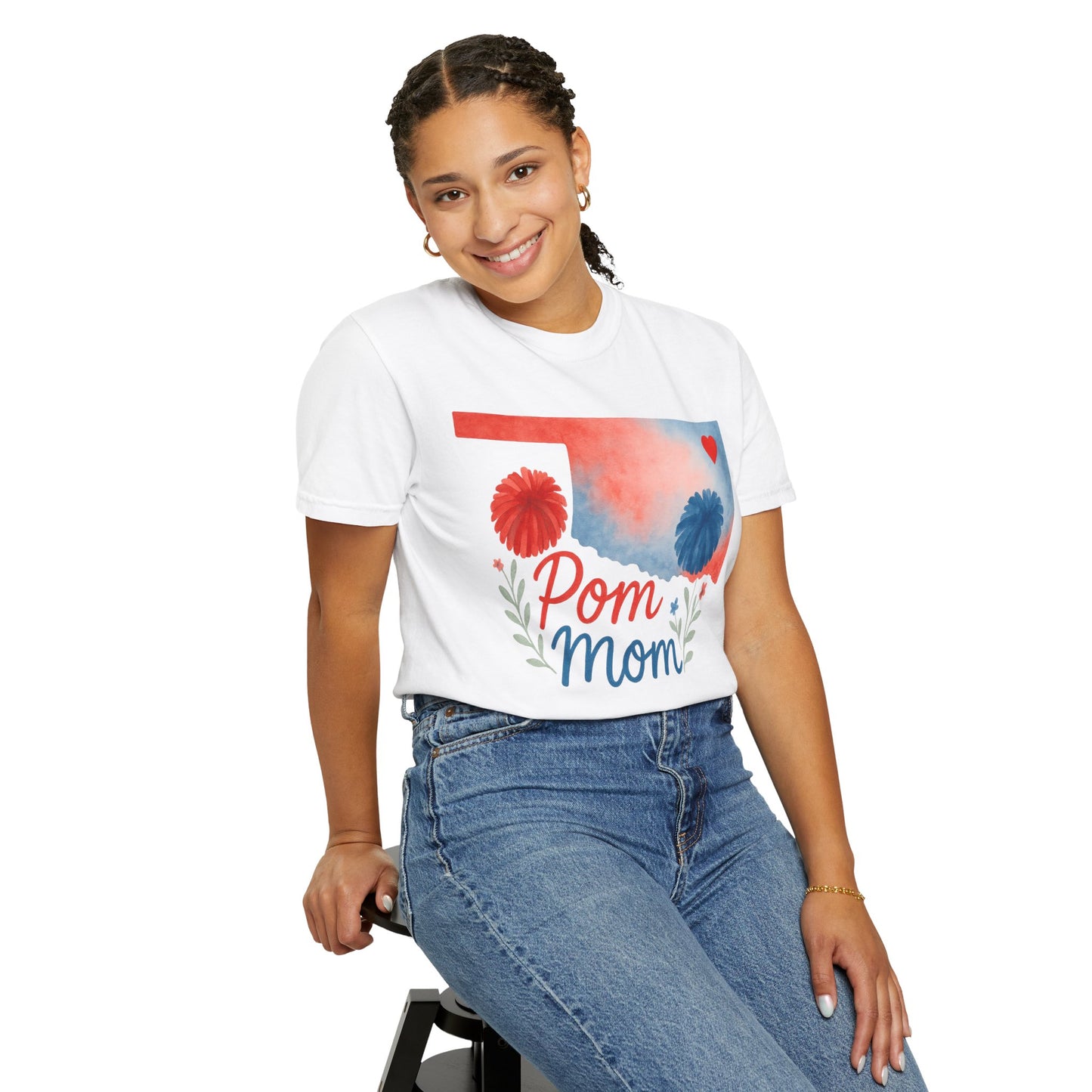 Pom Mom Bixby OK Watercolor Comfort Colors Tee