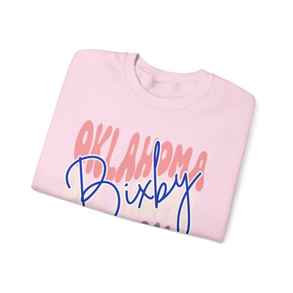 Bixby Spartans Custom City Name Oklahoma Script Sweatshirt