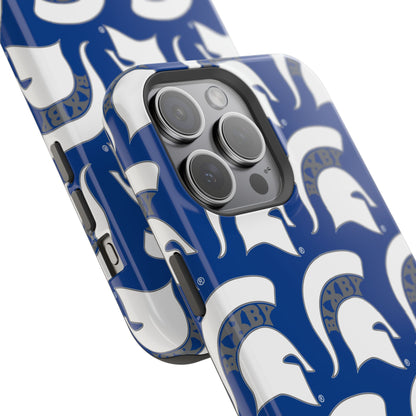 Bixby Spartan White Logo Impact Resistant iPhone Case