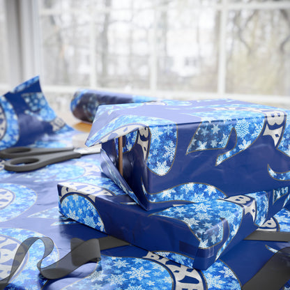Bixby Spartan Winterfrost Wrapping Paper