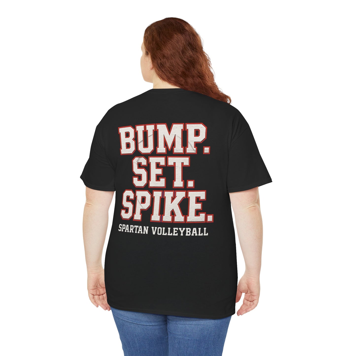 Bump. Set. Spike. Spartan Volleyball Gildan Tee