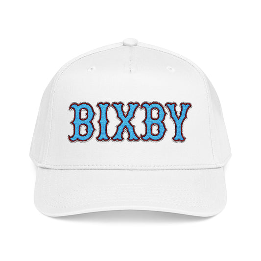 Bixby Ornate Script Lettering Embroidered Mid-Profile Cap