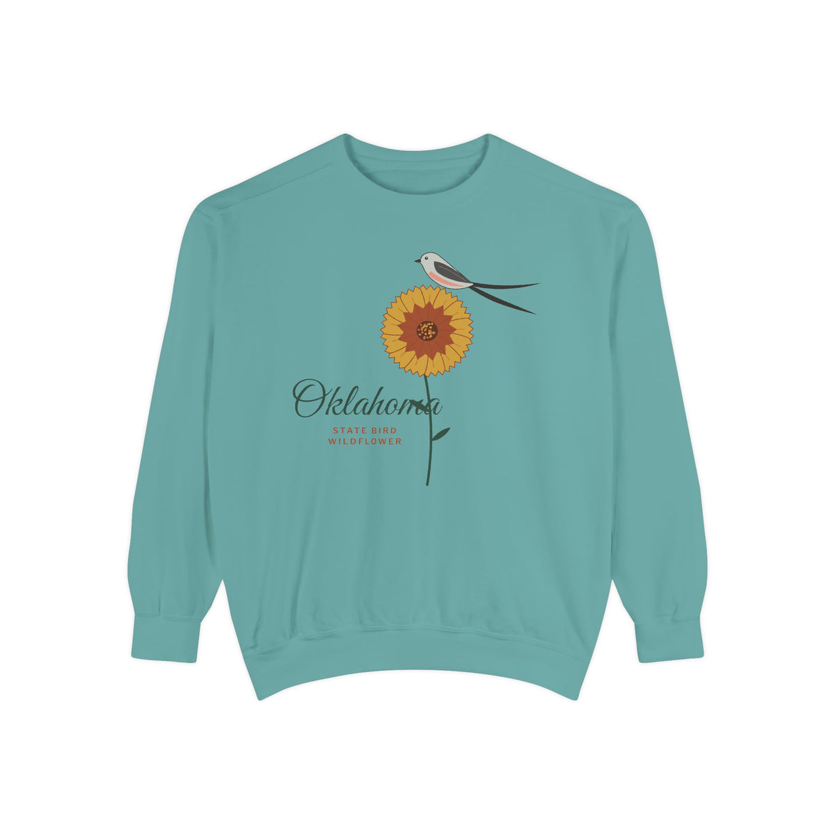 State Bird & Wildflower Oklahoma Crewneck Sweatshirt | Comfort Colors