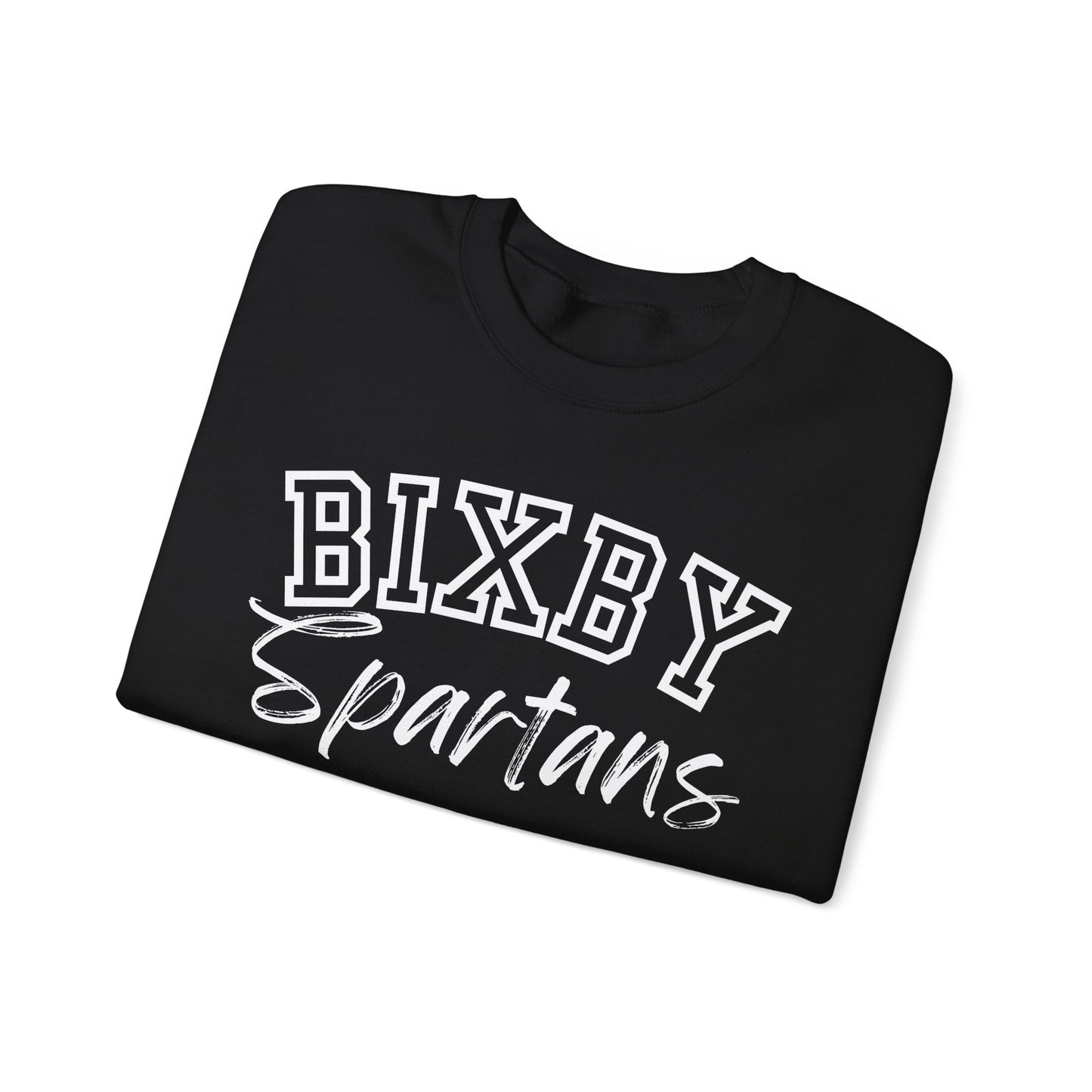 Bixby Spartans Gildan Sweatshirt with Sleeve Logo
