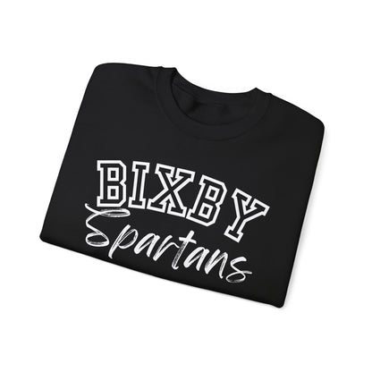 Bixby Spartans Gildan Sweatshirt with Sleeve Logo