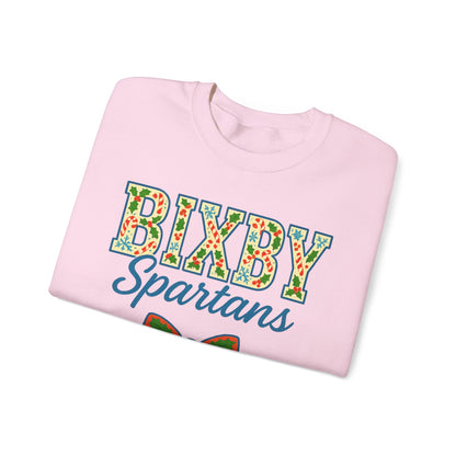 Bixby Spartans Christmas Vibes Gildan Sweatshirt