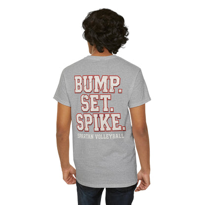 Bump. Set. Spike. Spartan Volleyball Gildan Tee