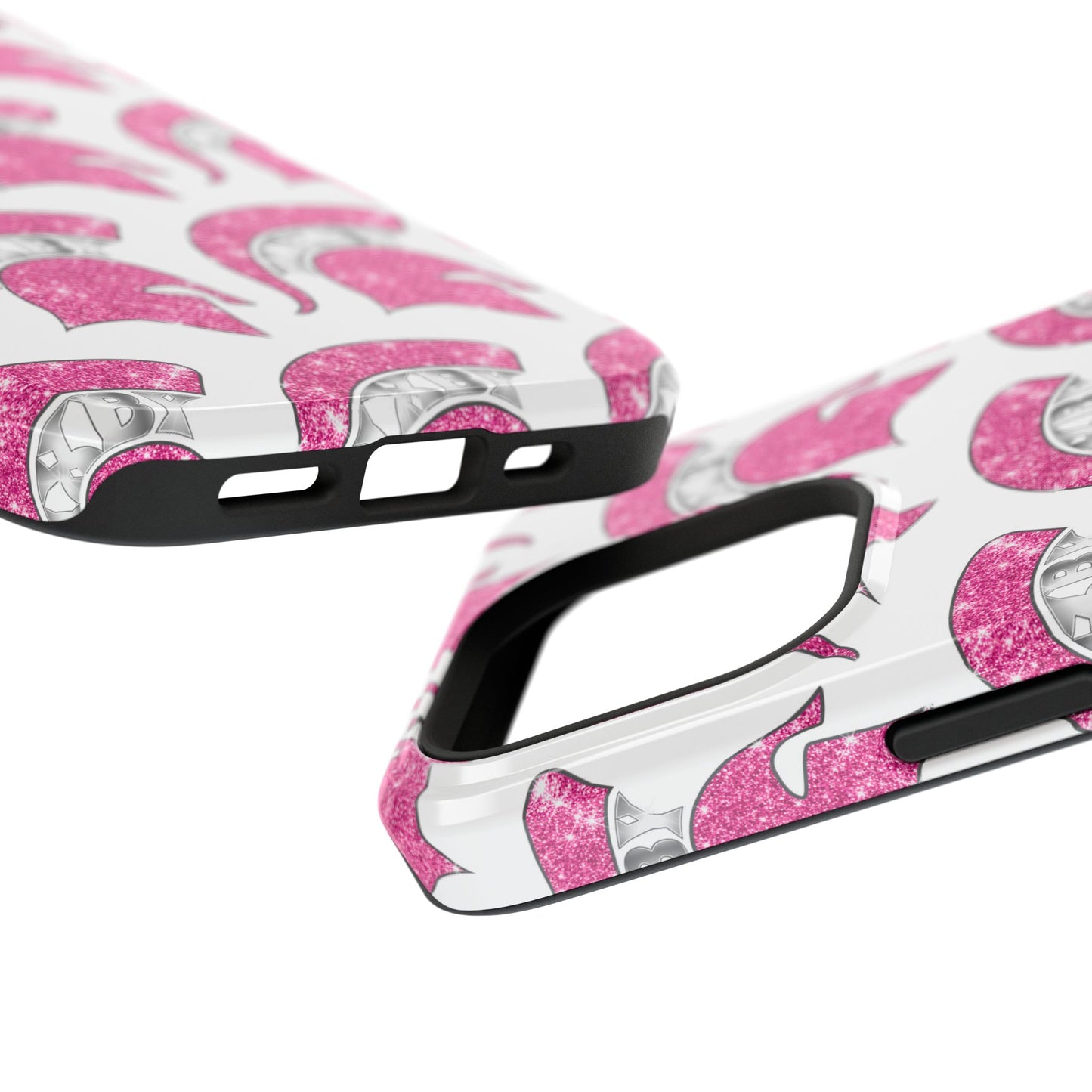 Bixby Spartan Pink Bling Logo Impact Resistant iPhone Case