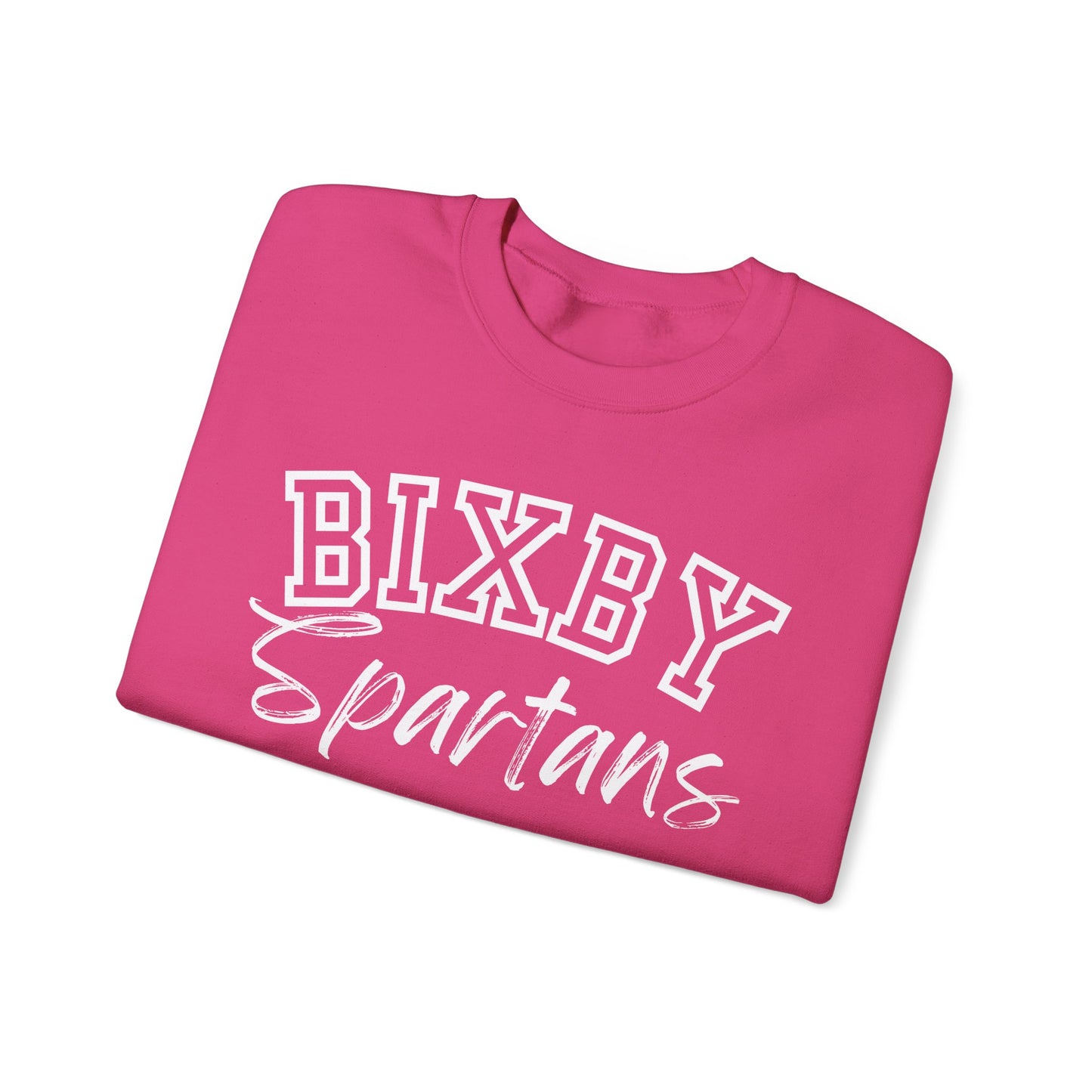 Bixby Spartans Gildan Sweatshirt with Sleeve Logo