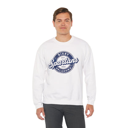 Bixby Spartans Vintage Oklahoma Crewneck Gildan Sweatshirt