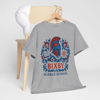 Floral Spartan Bixby Middle School Gildan Tee
