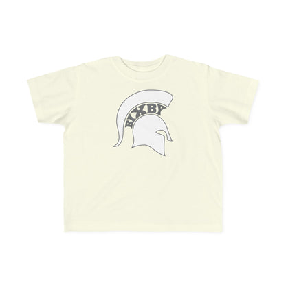 Spartan White Logo Rabbit Skins Toddler Tee