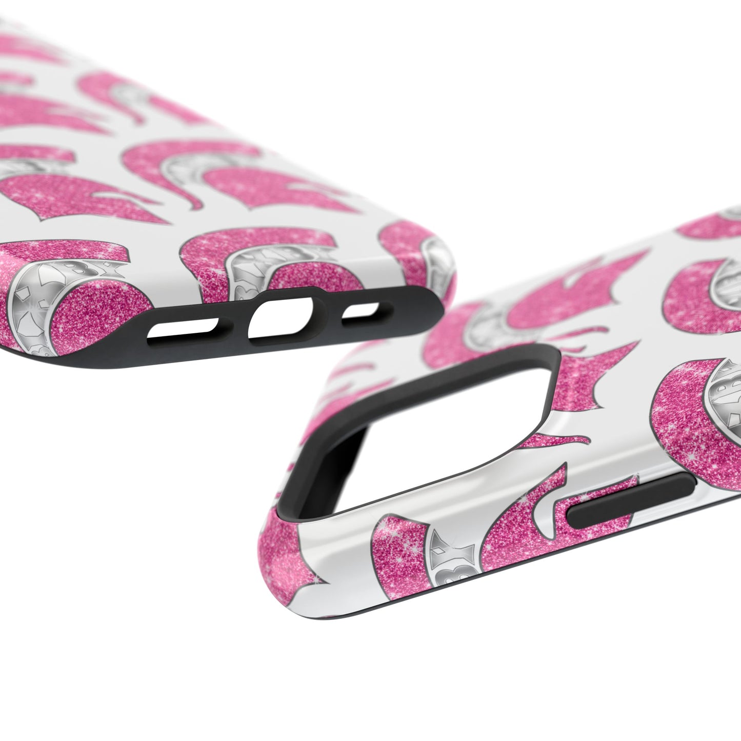 Bixby Spartan Pink Bling Logo Impact Resistant iPhone Case