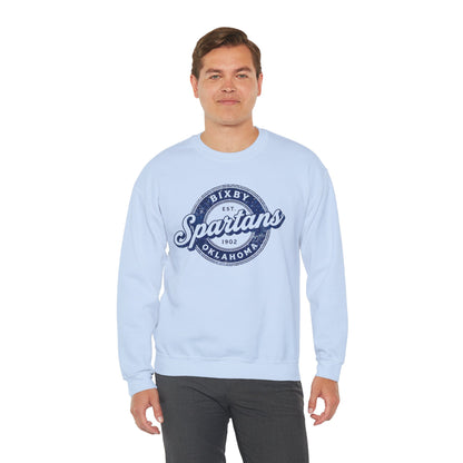 Bixby Spartans Vintage Oklahoma Crewneck Gildan Sweatshirt