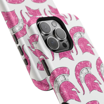Bixby Spartan Pink Bling Logo Impact Resistant iPhone Case