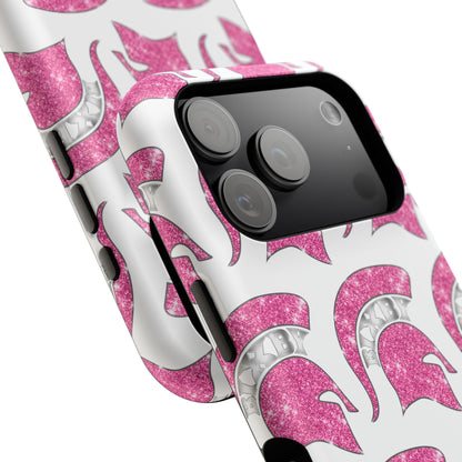 Bixby Spartan Pink Bling Logo Impact Resistant iPhone Case