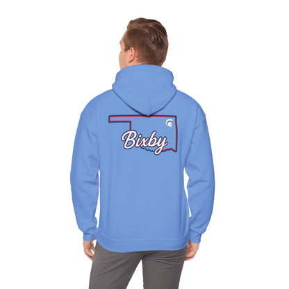 Bixby Spartans OK White Spartan Logo Hoodie