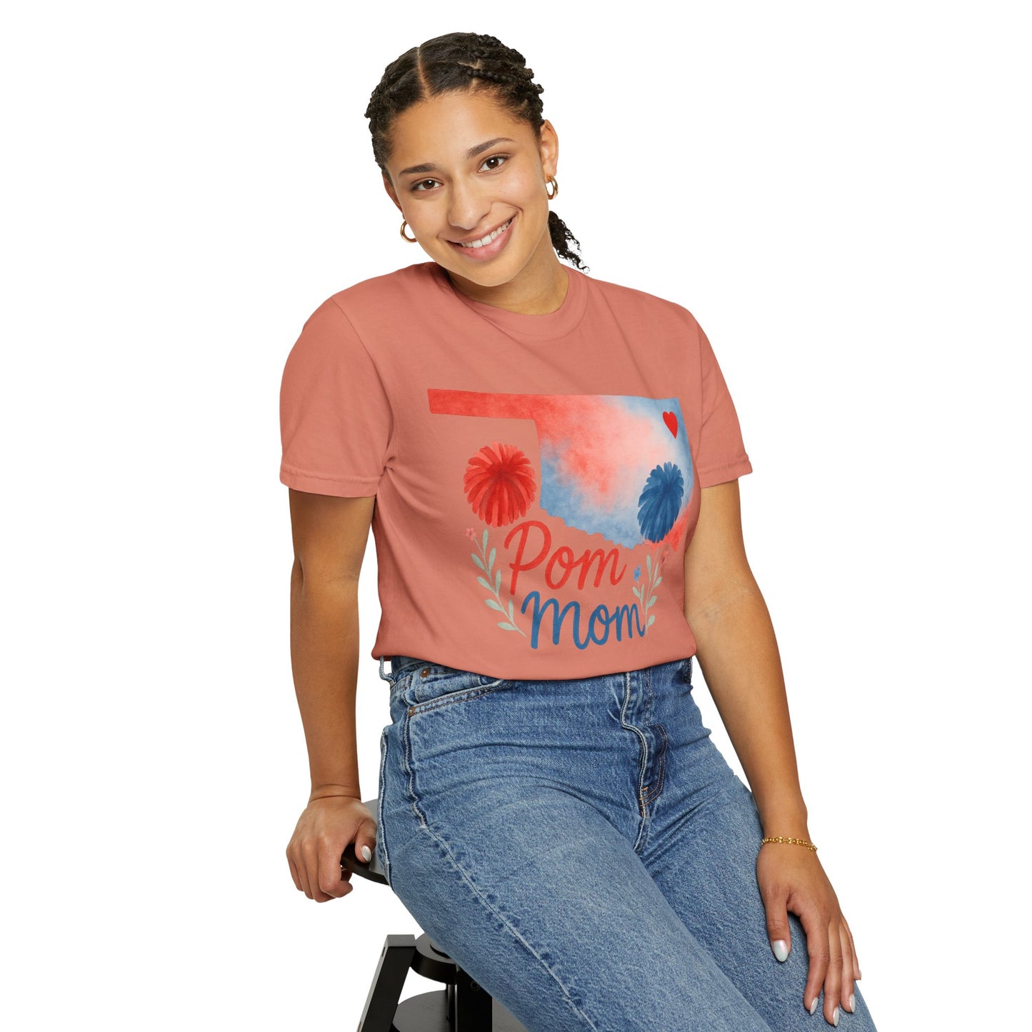 Pom Mom Bixby OK Watercolor Comfort Colors Tee