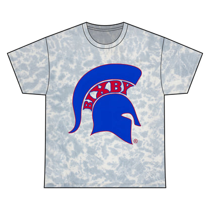 Bixby Spartan Blue Logo Tie-Dye Gildan Tee