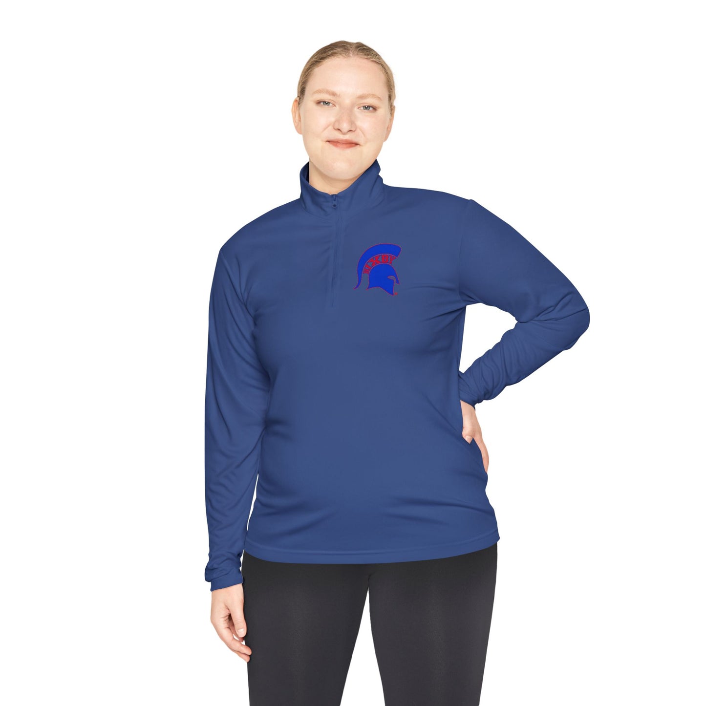 Spartan Blue Logo Sport-Tek Quarter-Zip Pullover