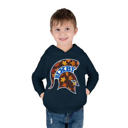 Bixby Spartans Fall Leaves Helmet Toddler Hoodie – Little Spartan Autumn Hoodie