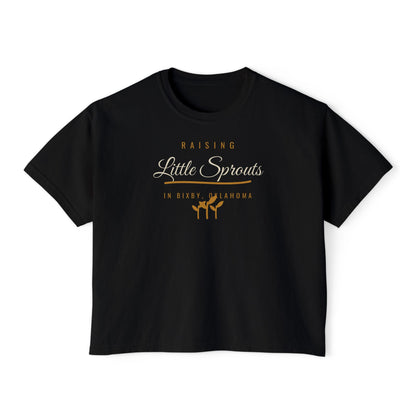 Raising Little Sprouts in Bixby Boxy Comfort Colors Tee