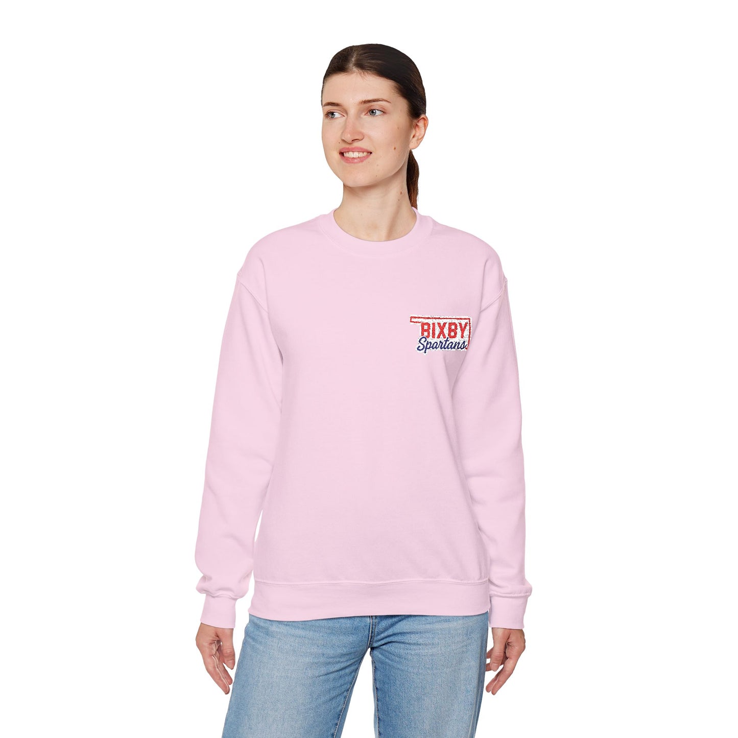 Bixby OK Spartans Embroidered Gildan Sweatshirt